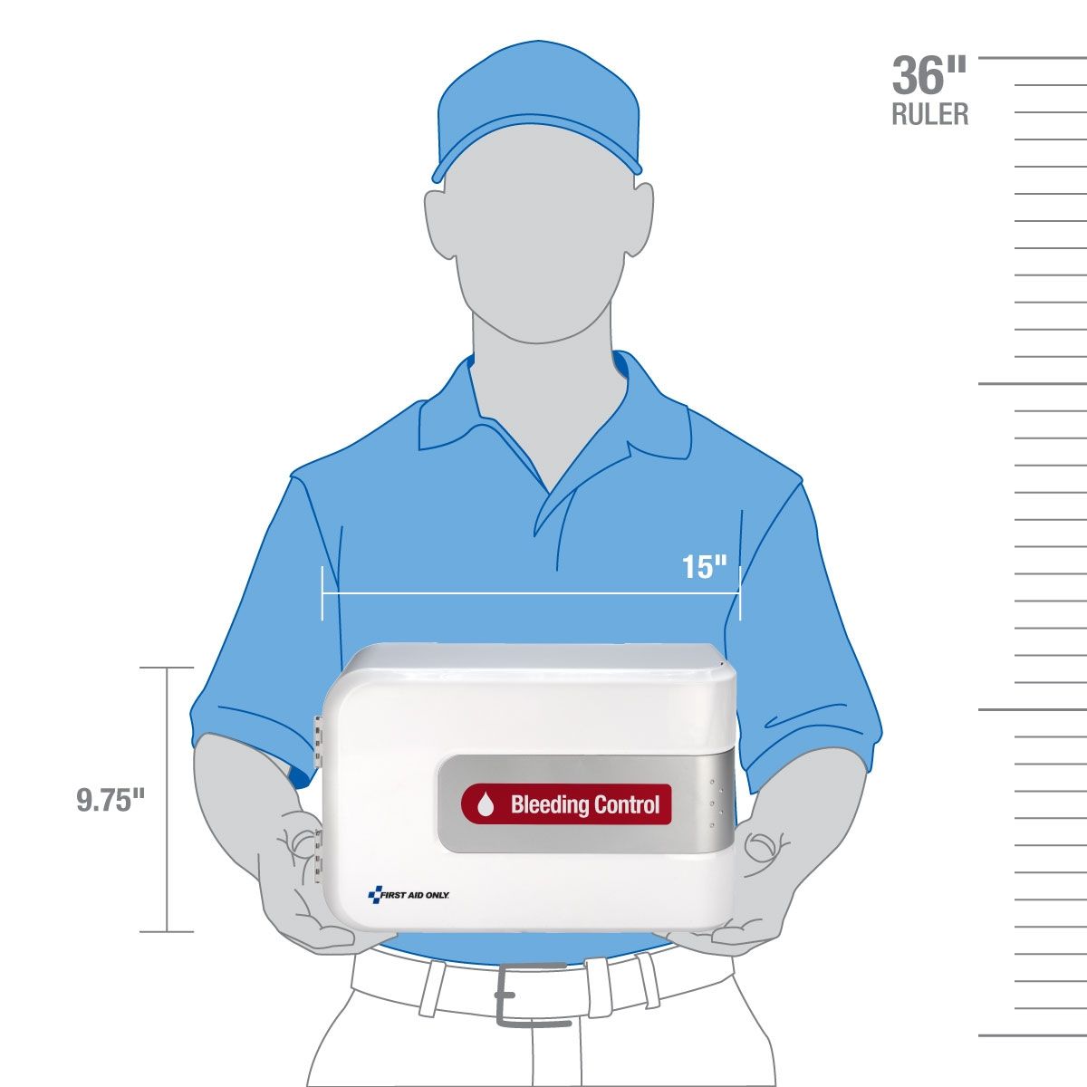 First Aid Only Smart Compliance Complete Plastic Cabinet Bleed Control Station