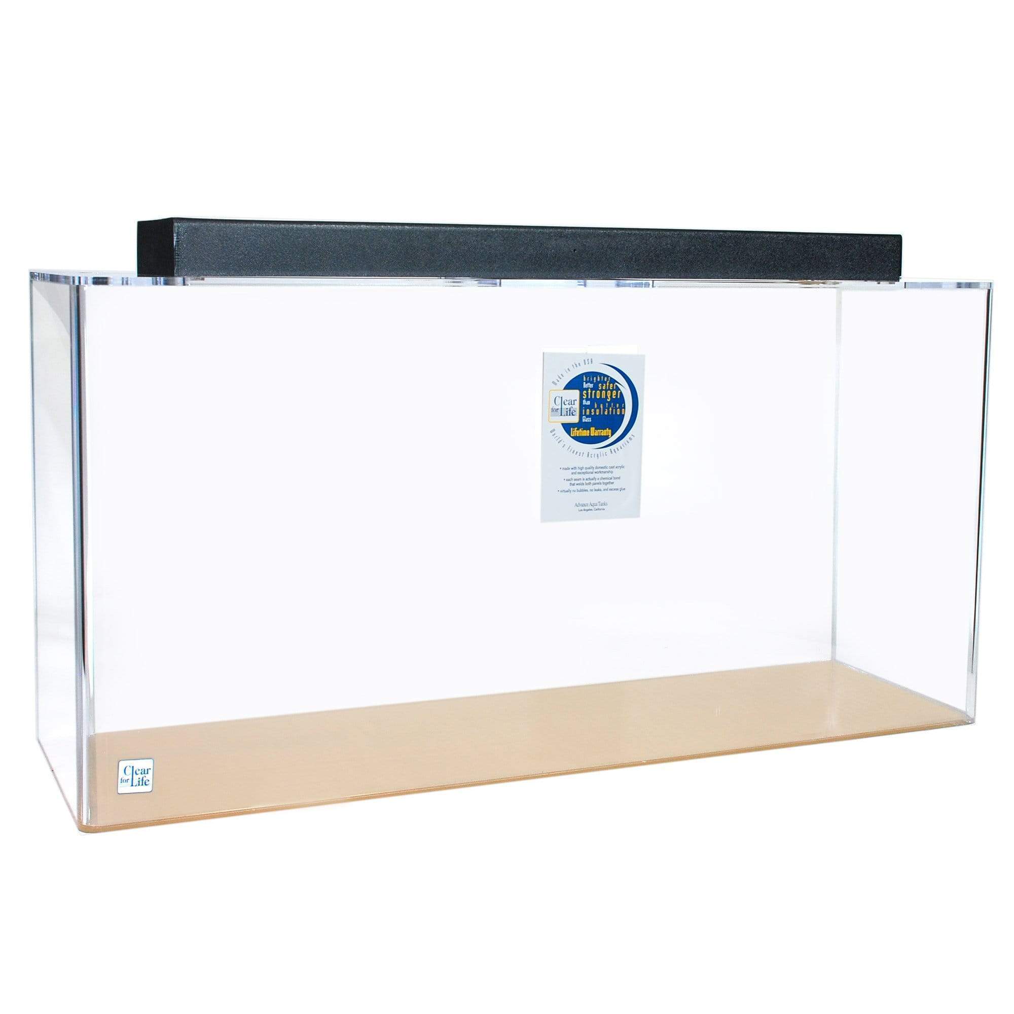 Clear for Life Rectangle 150 Gallon Acrylic Aquarium  - Fresh or Saltwater