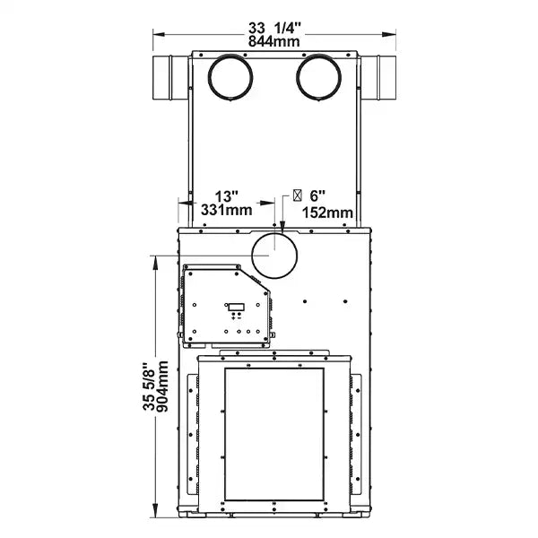 Drolet DF02001 Tundra II CSA Certified 2,500 Sq. Ft. Wood Furnace New Canada Only