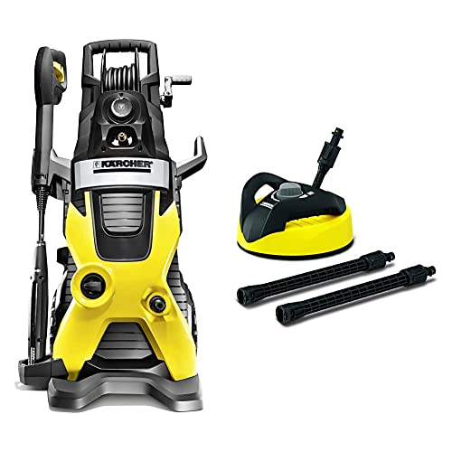 Karcher K5 Premium Electric Power Pressure Washer, 2000 PSI, 1.4 GPM & T300 Hard Surface Cleaner for Electric Power Pressure Washers (Deck, Driveway, Patio, Tool Accessory)