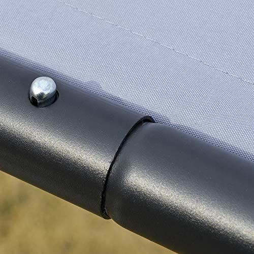 Outsunny 10' x 9' Outdoor Wall Patio Gazebo Canopy with PVC Coated Polyester Roof, Steel Frame, & Spacious Build, Grey