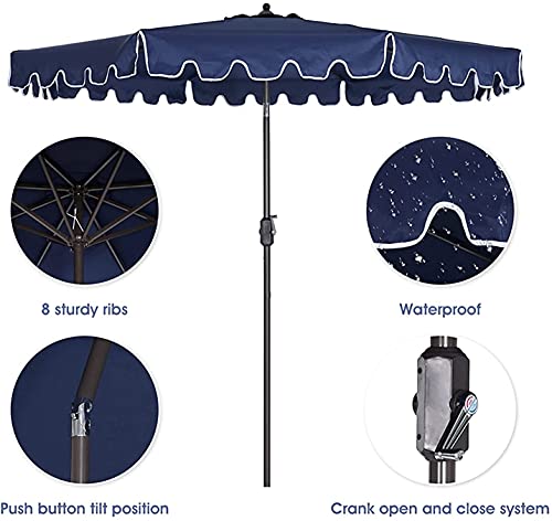 ンリアンに聞-花ラック Outside Umbrella for Patio Patio Umbrella Outdoor Patio Umbrella Outdoor Beach Fishing Umbrella Fold Anti UV Sunshade Umbrella