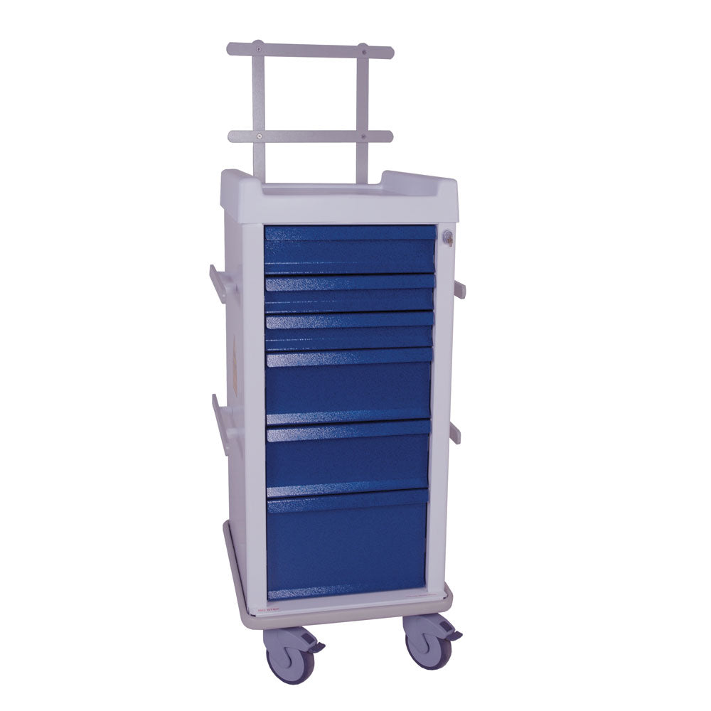 Harloff MR-Conditional Anesthesia Cart, 6 Drawers, Specialty Package