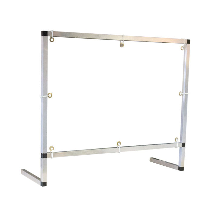 Justrite 3' X 3' Counter/Desktop With Document Pass Thru Area Workspace Cough And Sneeze Guard, PVC In Aluminum Frame