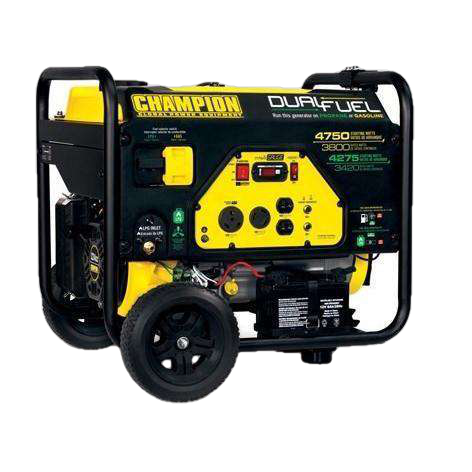 Champion 76533 3800W/4750W Dual Fuel Electric Start Generator Manufacturer RFB