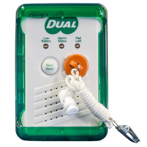 Smart Caregiver Voice Recordable Pull String Alarm with 24″ x 48″ Grey Corded Floor Mat