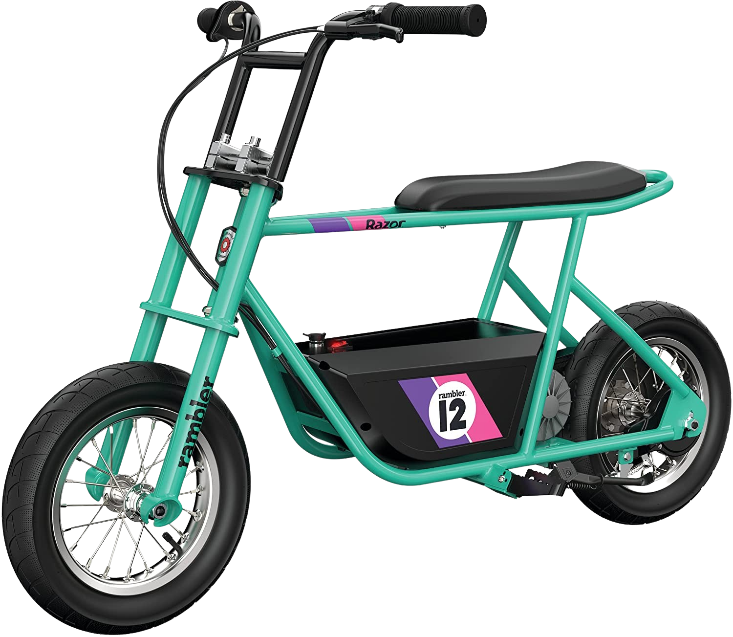 Razor Rambler 12 with Retro Style Up To 40 Minute Run Time 14 MPH Electric Mini Bike New