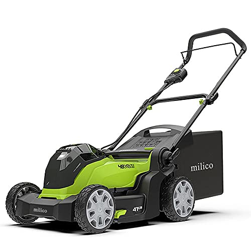 milico Lawn Mowers,Brushless Self-Propelled Lawn Mower,Electric Lawn Mower for Garden, Yard and Farm