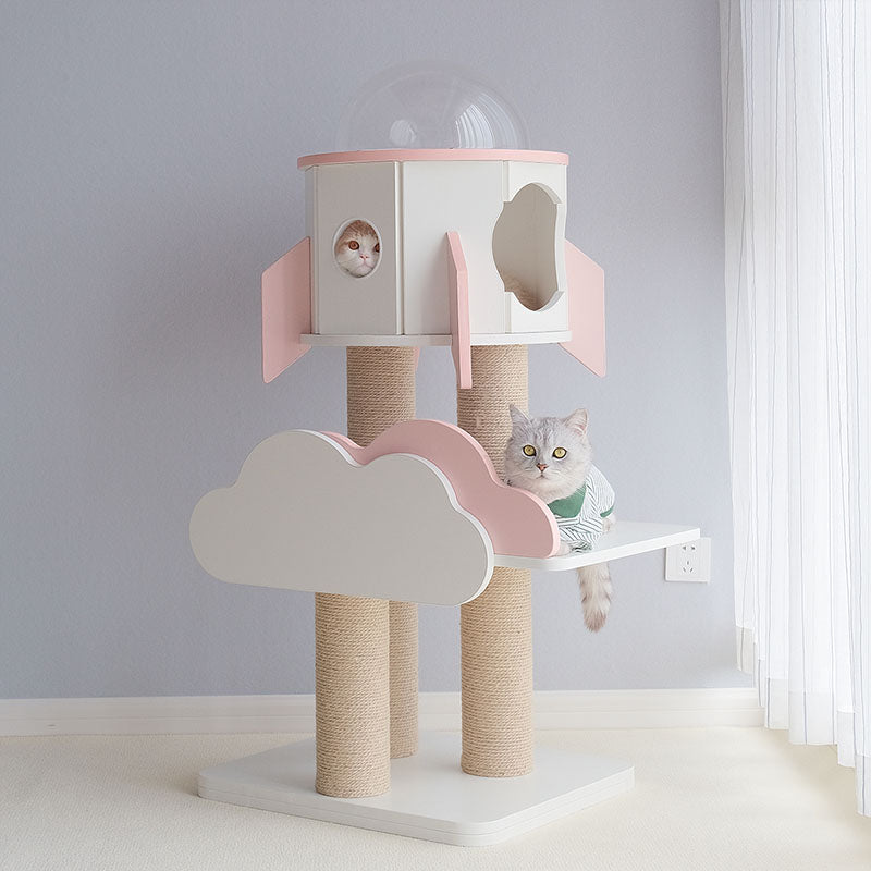 White Rocket Cat Tree