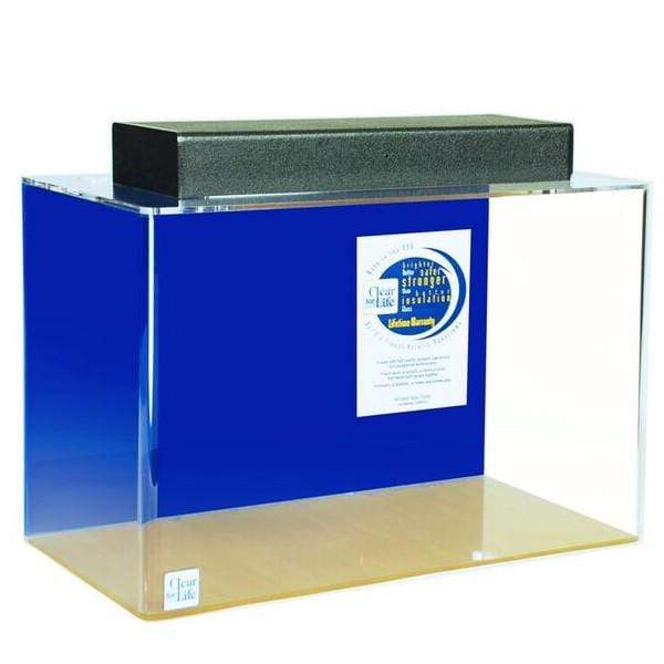 Clear For Life Desktop Aquarium - Rectangle Fresh or Saltwater Acrylic - 10 Gallon or 15 Gallon
