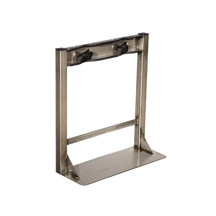 Justrite Stainless Steel Gas Cylinder Stand, 2 Cylinder Capacity