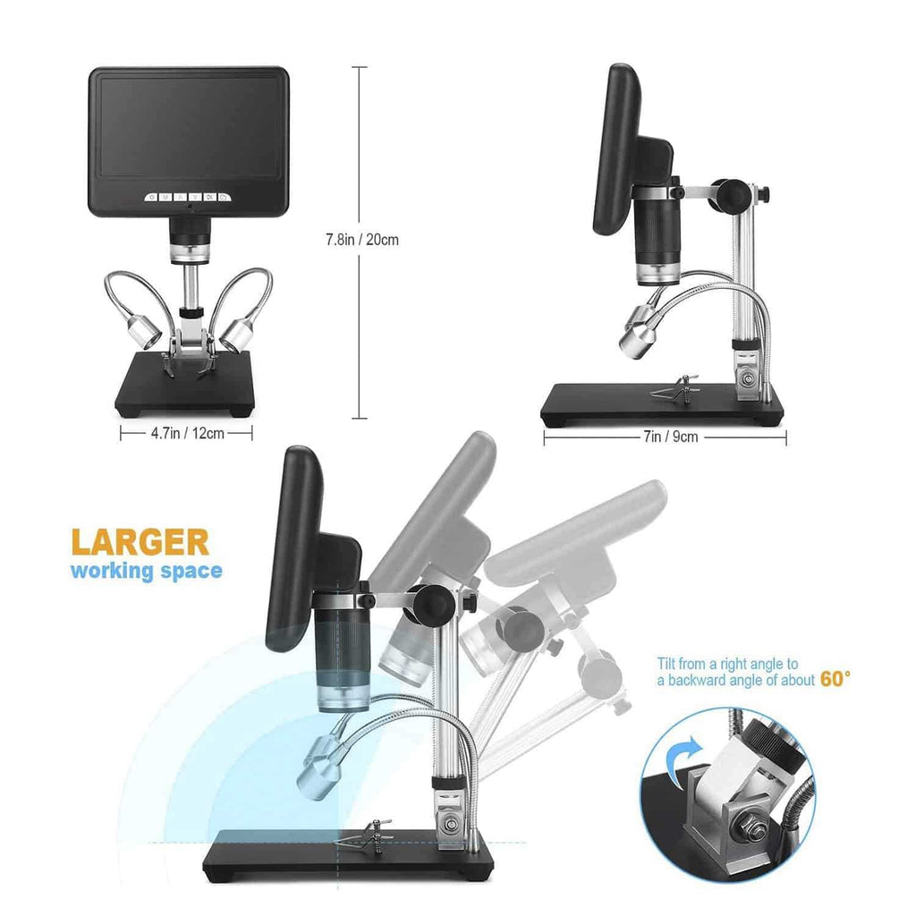 Andonstar AD207 7 Inch Display 2MP HD Digital Microscope New