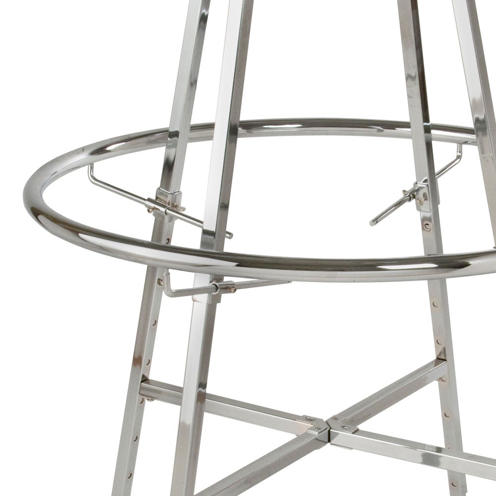 Econoco Set of 4 Adjustable Clamps for Double Hanging Round Racks (5 Pcs. Per Carton)