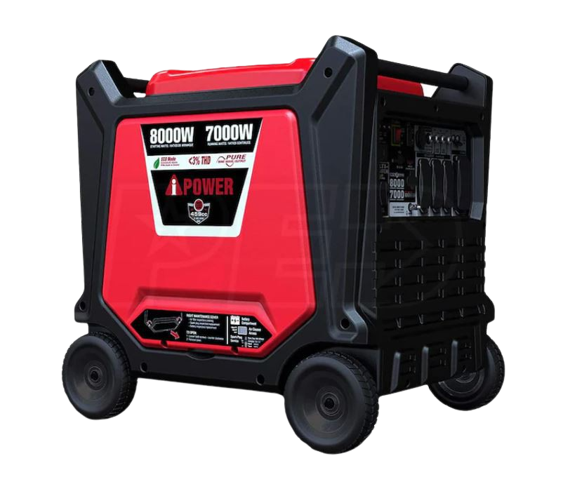 A-iPower SUA8000IE 7000W/8000W Electric Start Gas Inverter Generator New