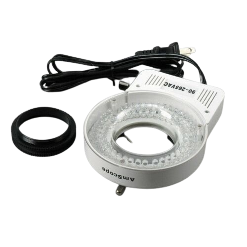 Amscope SM-4B-80S 7X - 45X Zoom Magnification Circuit Inspection Stereo Microscope with 80 LED Light New