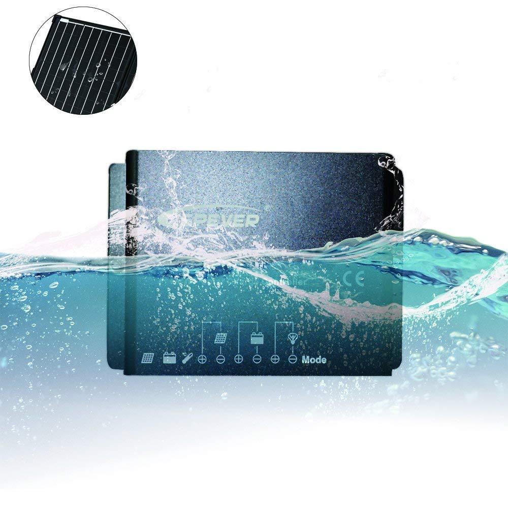 ACOPOWER HYPTK100WP20A 100W Portable Foldable Solar Panel Kit With Waterproof 20A Charge Controller New