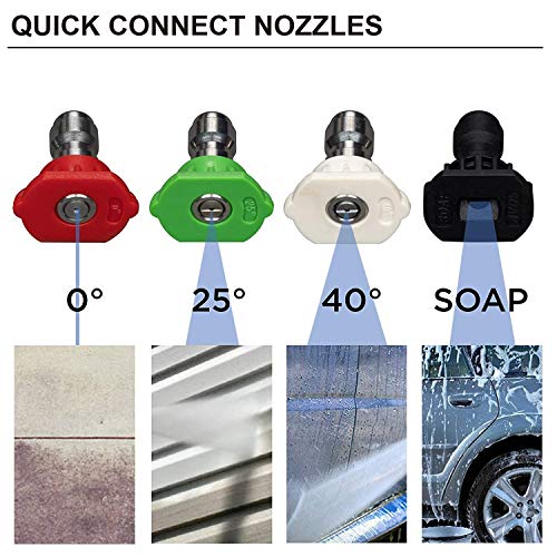 SPERUS Gas Pressure Washer 3000 PSI and 2.4 GPM, 6.5HP Power Washer Gas Powered with Four Nozzle Set, 25ft Hose, CARB Compliant