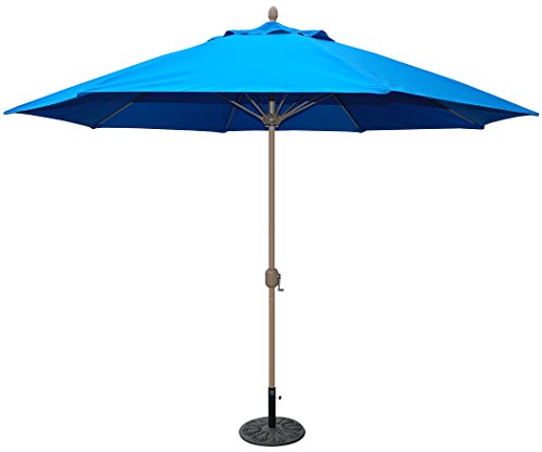 Tropishade 11' Sunbrella Patio Umbrella with Royal Blue Cover