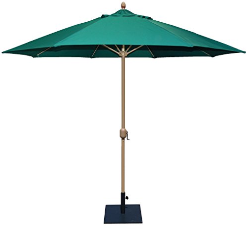Tropishade 11' Sunbrella Patio Umbrella with Forest Green Cover (681HC52)