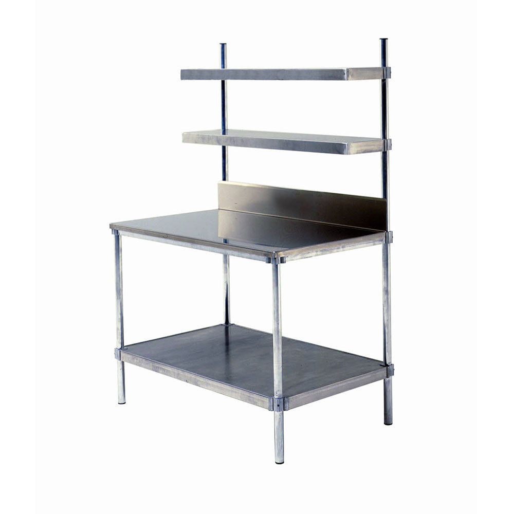PVI Food Service Cantilever Shelves Workstation