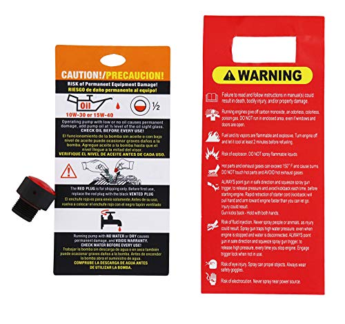 Erie Tools 3.0 GPM 3000 PSI Cold Water High Pressure Power Washer 6.5 HP Gasoline Engine with Gun Wand Hose and Nozzles