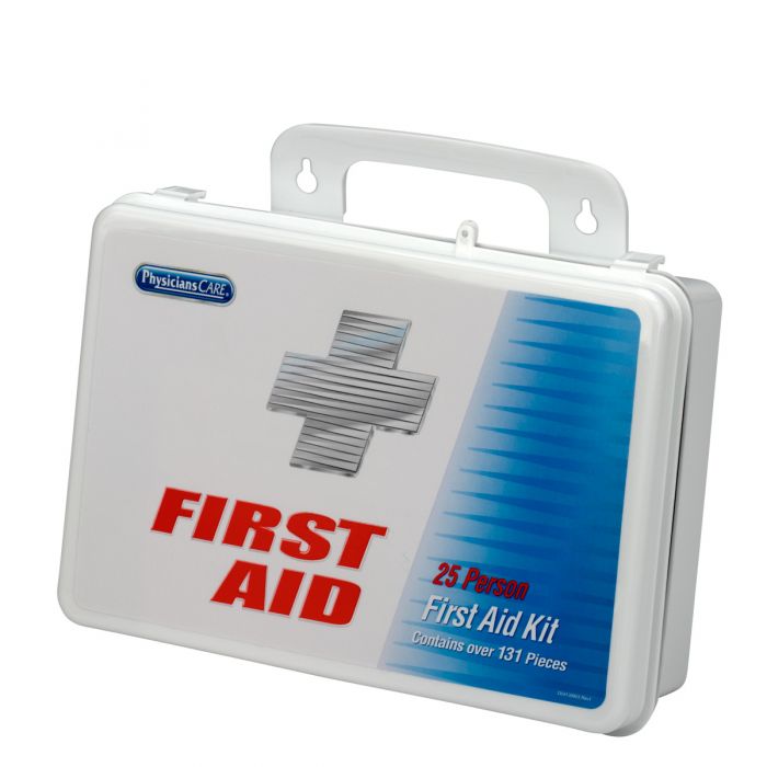 First Aid Only 25 Person Office First Aid Kit, 131 Pieces, Plastic Case (Case of 7)