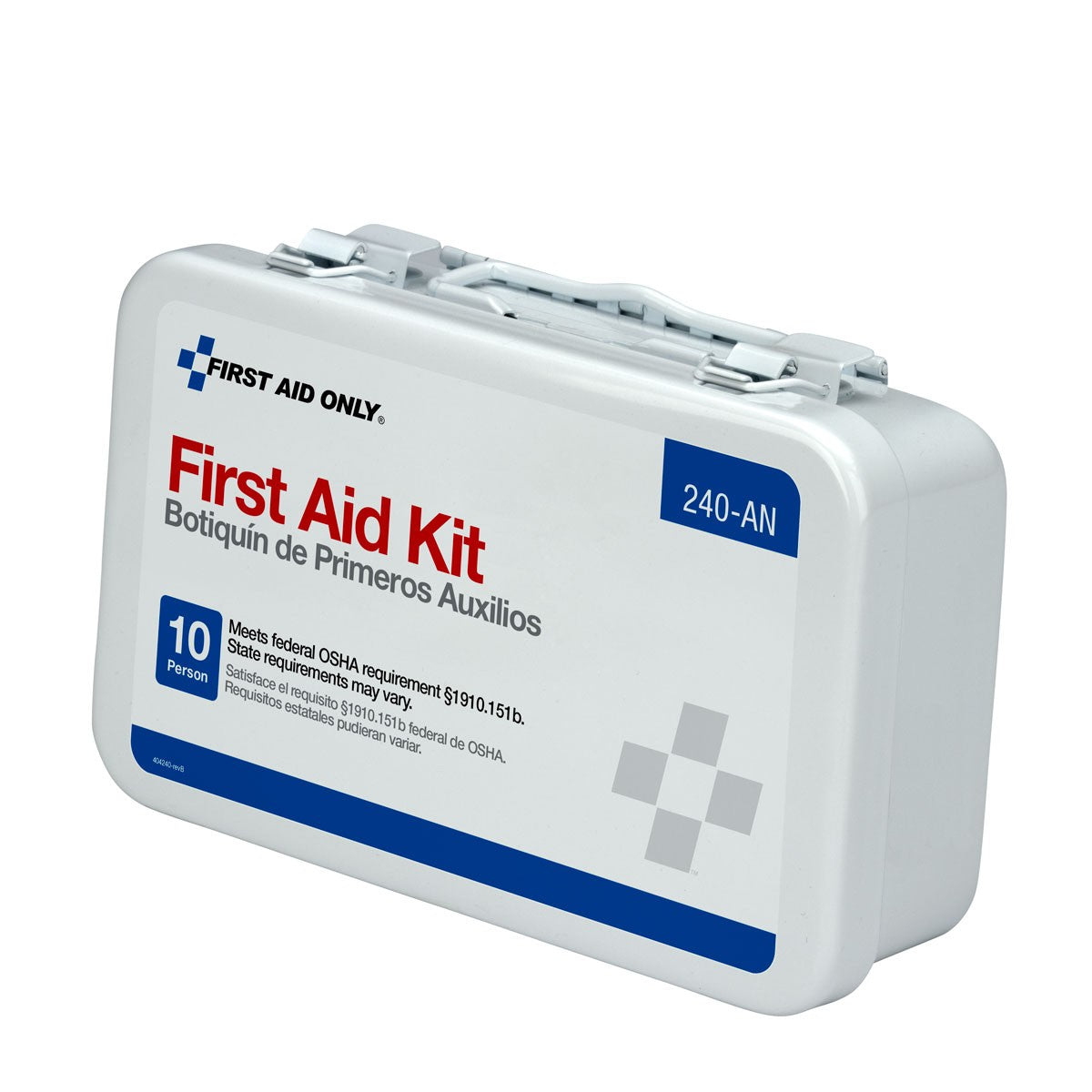 First Aid Only 10 Unit First Aid Kit, Metal Case (5 per order)
