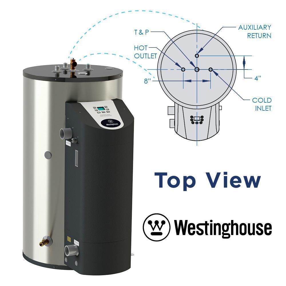 Westinghouse WGR060NG076 60 Gal. 10 Year 76000 BTU 97% High Efficiency Natural Gas Water Heater New