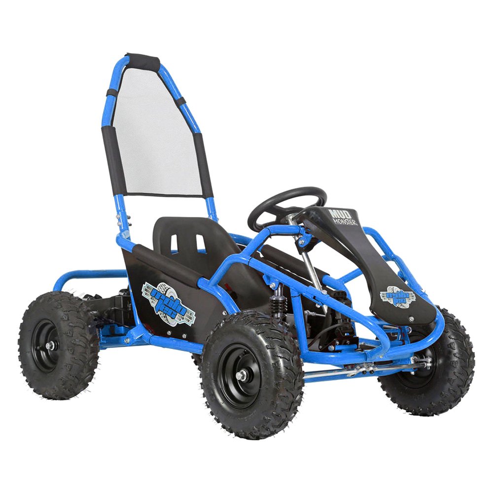 MotoTec Mud Monster Full Suspension Gas Powered 98cc Kids Go Kart