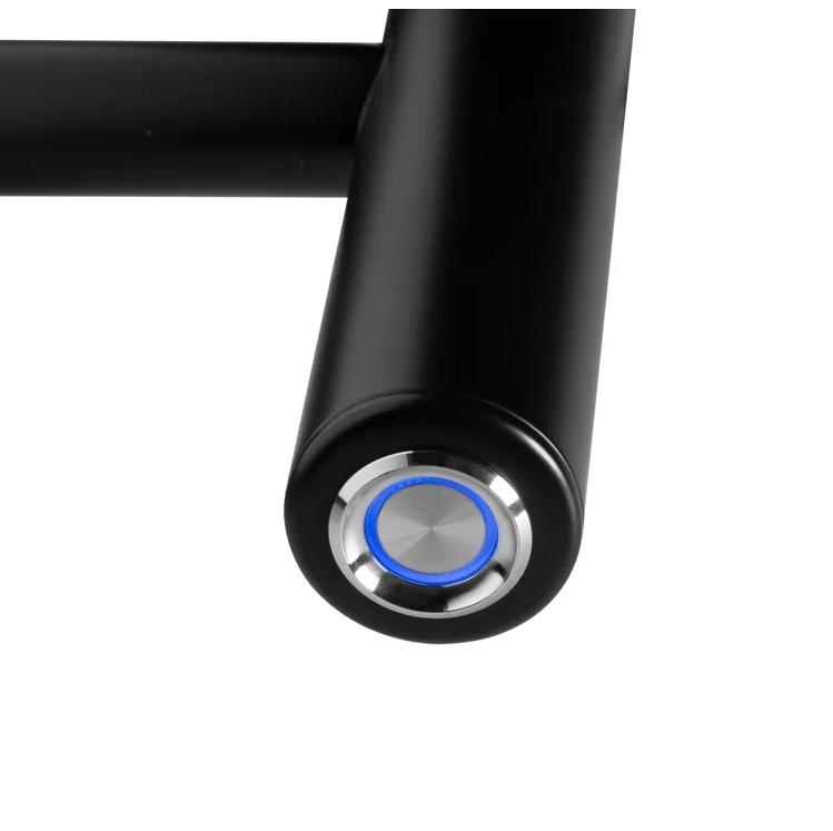 WarmlyYours TW-SUM08KS-HP 8 Bar and 3-Bar Heated Shelf Dual Connection Towel Warmer Black New