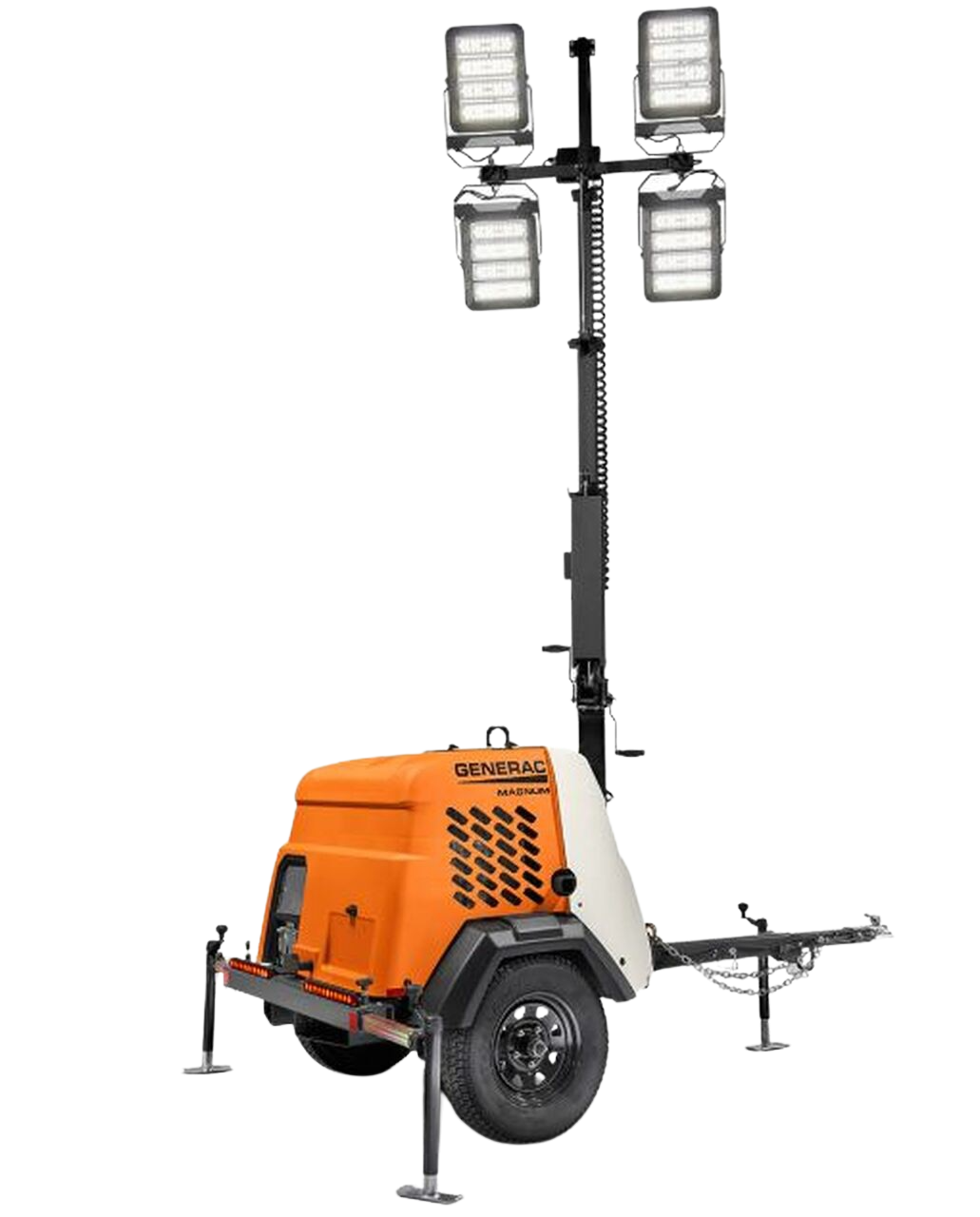 Generac MLT6SKDS-STD 6KW Diesel Kubota Engine LED Vertical Mast Mobile Light Tower New
