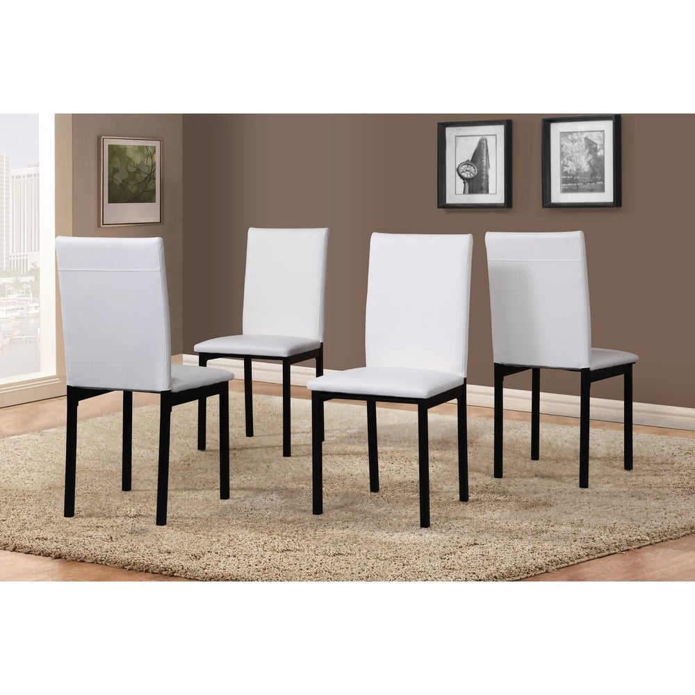 5 Piece Citico Metal Dinette Set with Laminated Faux Marble Top