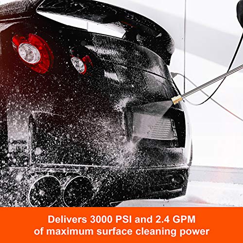 SPERUS Gas Pressure Washer 3000 PSI and 2.4 GPM, 6.5HP Power Washer Gas Powered with Four Nozzle Set, 25ft Hose, CARB Compliant