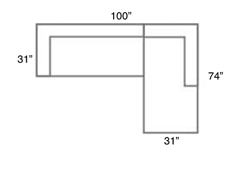 Modern Softkie Light Grey L-Sectional Sofa