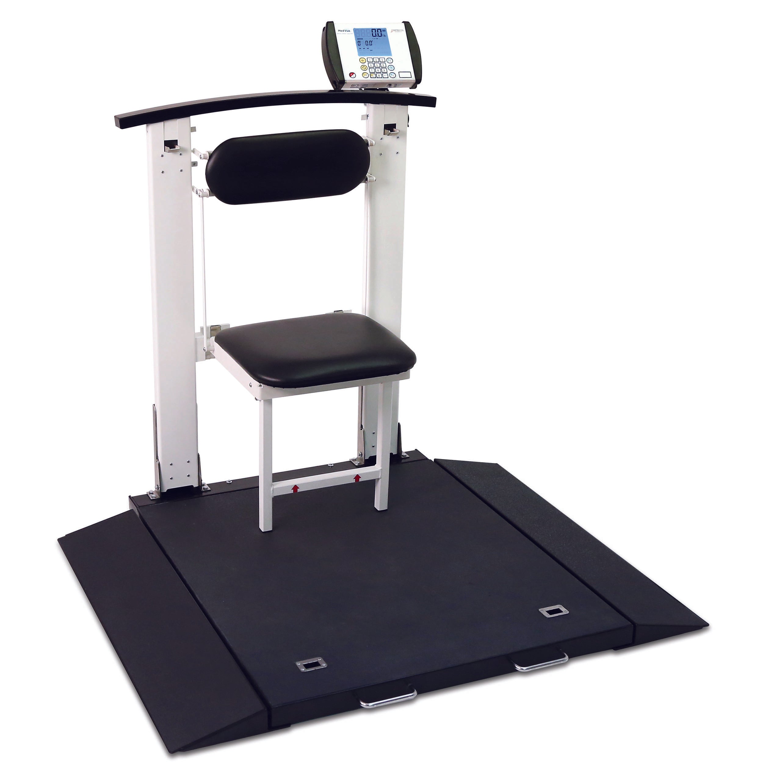 Detecto 6570 Portable Wheelchair Scale with Handrail and Seat