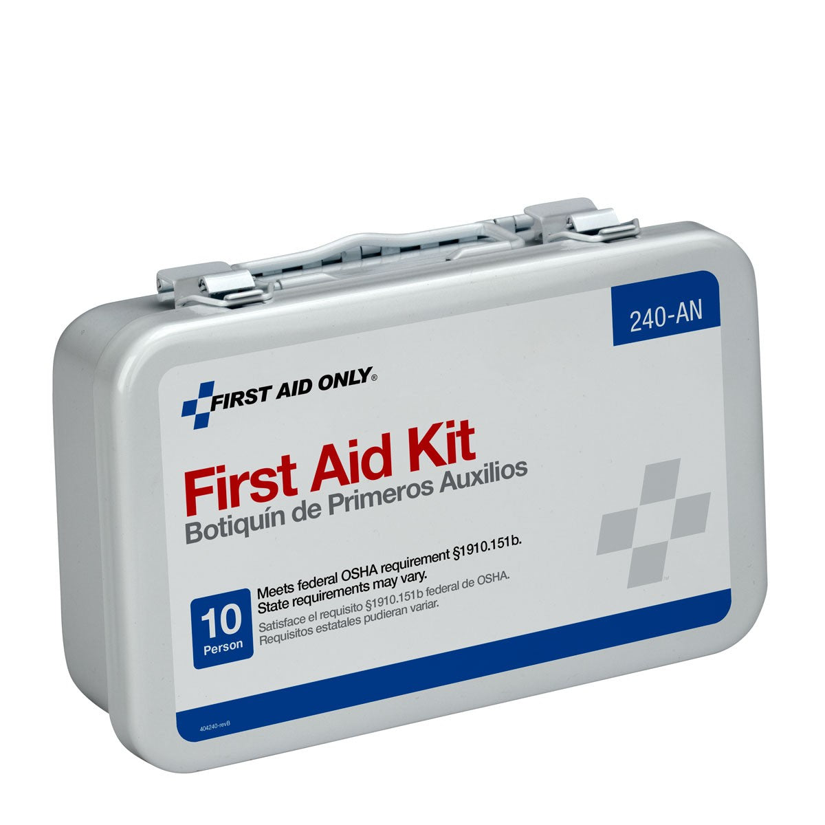 First Aid Only 10 Unit First Aid Kit, Metal Case (5 per order)