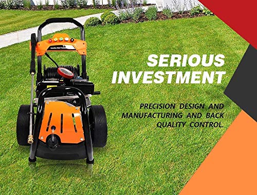 ETOSHA Gas Pressure Washer 4800PSI 6.5HP 210cc Washer Pressure System with Spray Gun 65ft Flex Hose and 5 Nozzles OHV 4-Stroke Easy Start(Orange/Black)