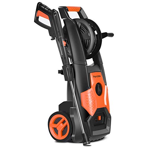 ROOJER 1800W Electric Pressure Washer High Pressure Power Washer Machine Car Washer with Power Hose Gun Turbo Wand 5 Interchangeable Nozzles Max 3500 PSI 2.6 GPM