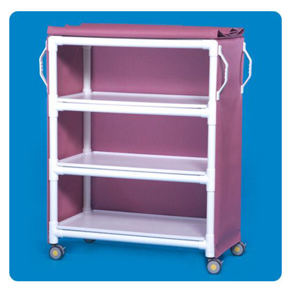 IPU MRI Compatible Deluxe Linen 3-Shelf Cart