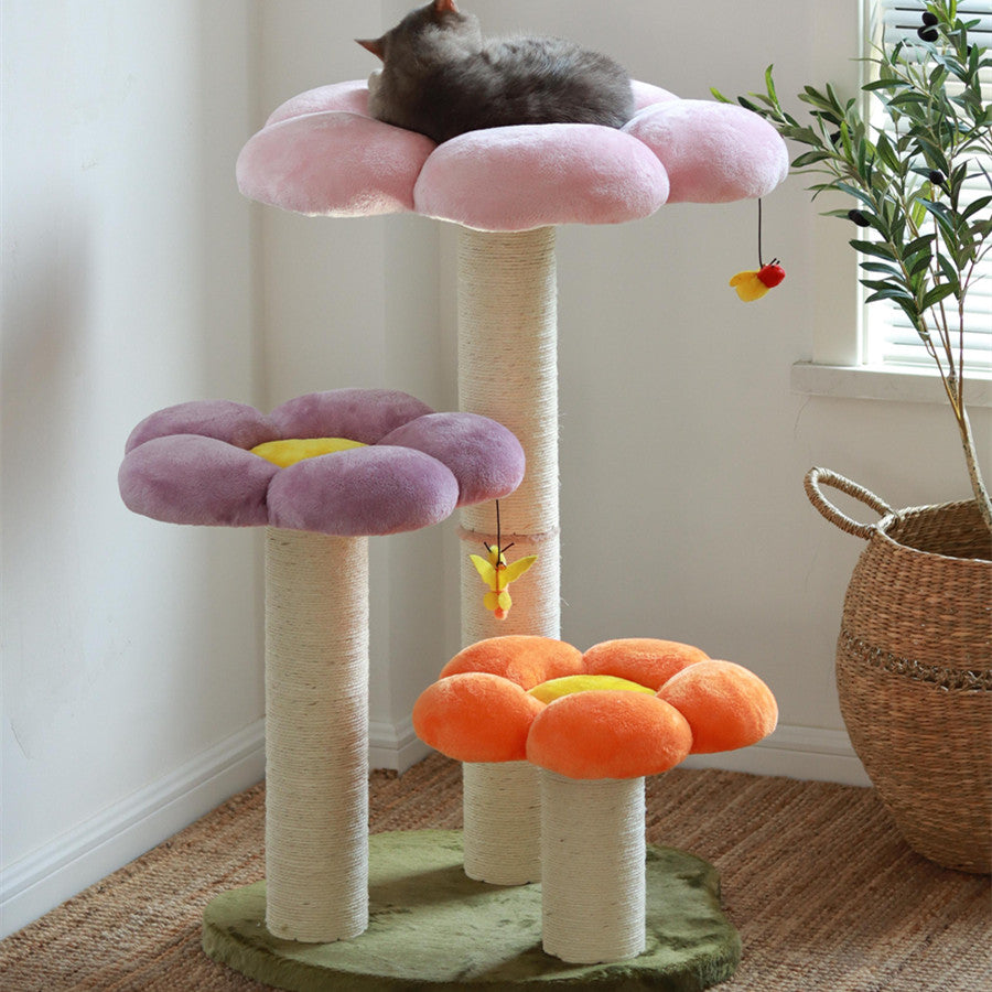 Three Flower Cat Tree
