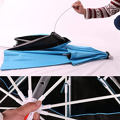 ンリアンに聞-花ラック Outside Umbrella for Patio Patio Umbrella Rubber Cloth Outdoor Adjustable Ultraviolet-Proof Sun Umbrella Large Fishing Awning(Color:2.0m)