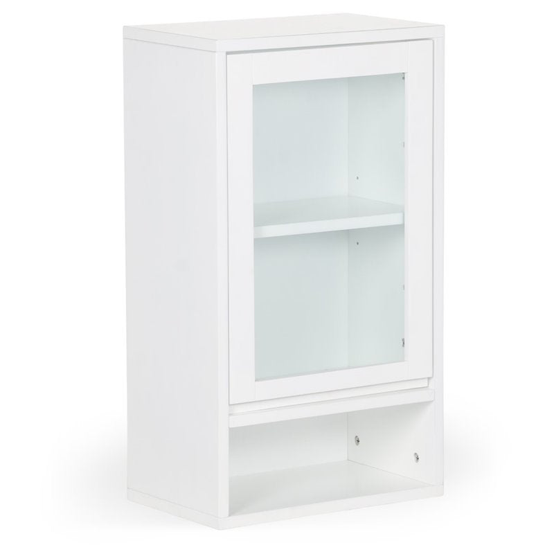 1 Door Wood Wall Cabinet in Pure White
