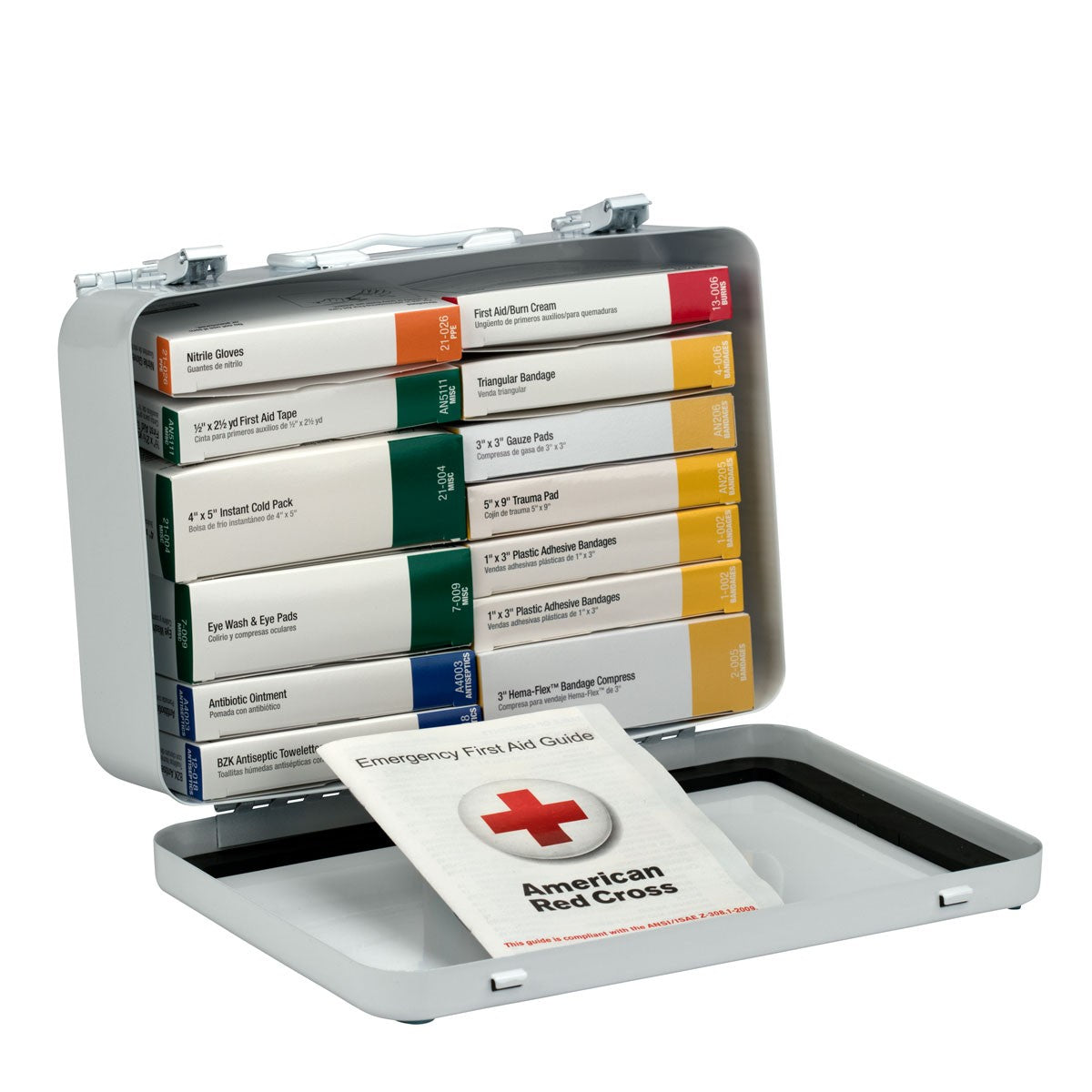 First Aid Only 25 Person 16 Unit First Aid Kit, Metal Case (3 per order)