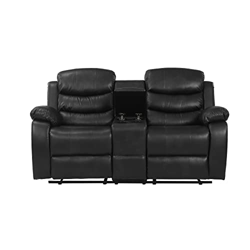 Merax YA-W22334250 Love Seats, 2-Seater, Black