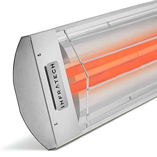 Infratech CD6024SS Dual Element - 6,000 Watt Electric Patio Heater - C Series, Choose Finish: Stainless Steel