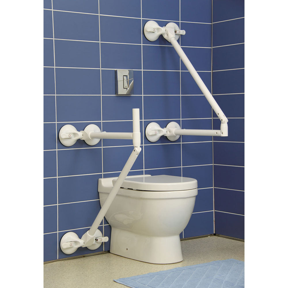Mobeli QuattroPower Support Angle Adjustable Grab Bar System with Extra Grip