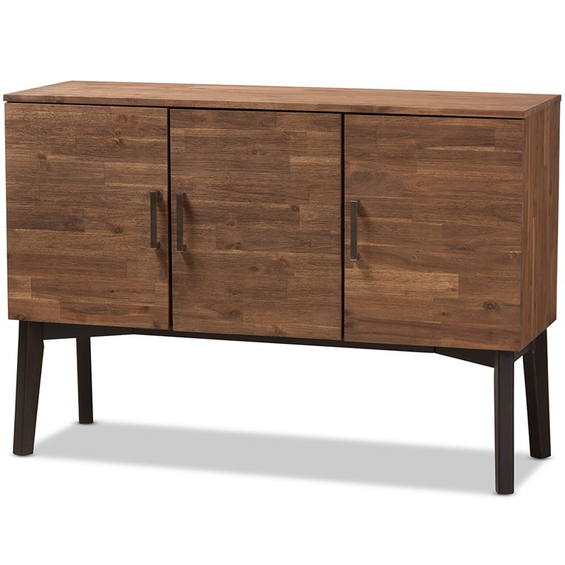 Sideboard in Caramel Brown and Dark Brown