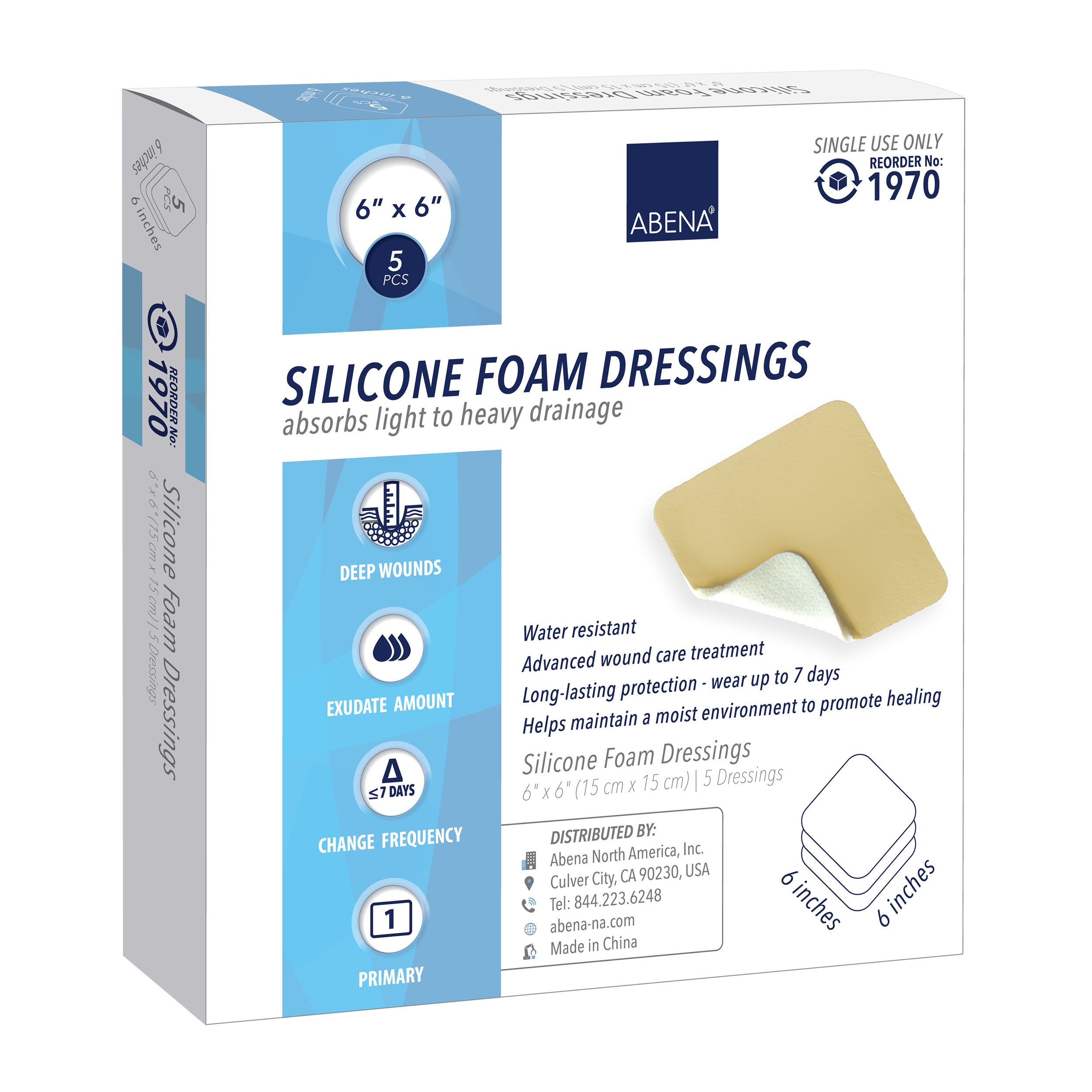Abena Silicone Foam Dressings (Non-Adhesive)