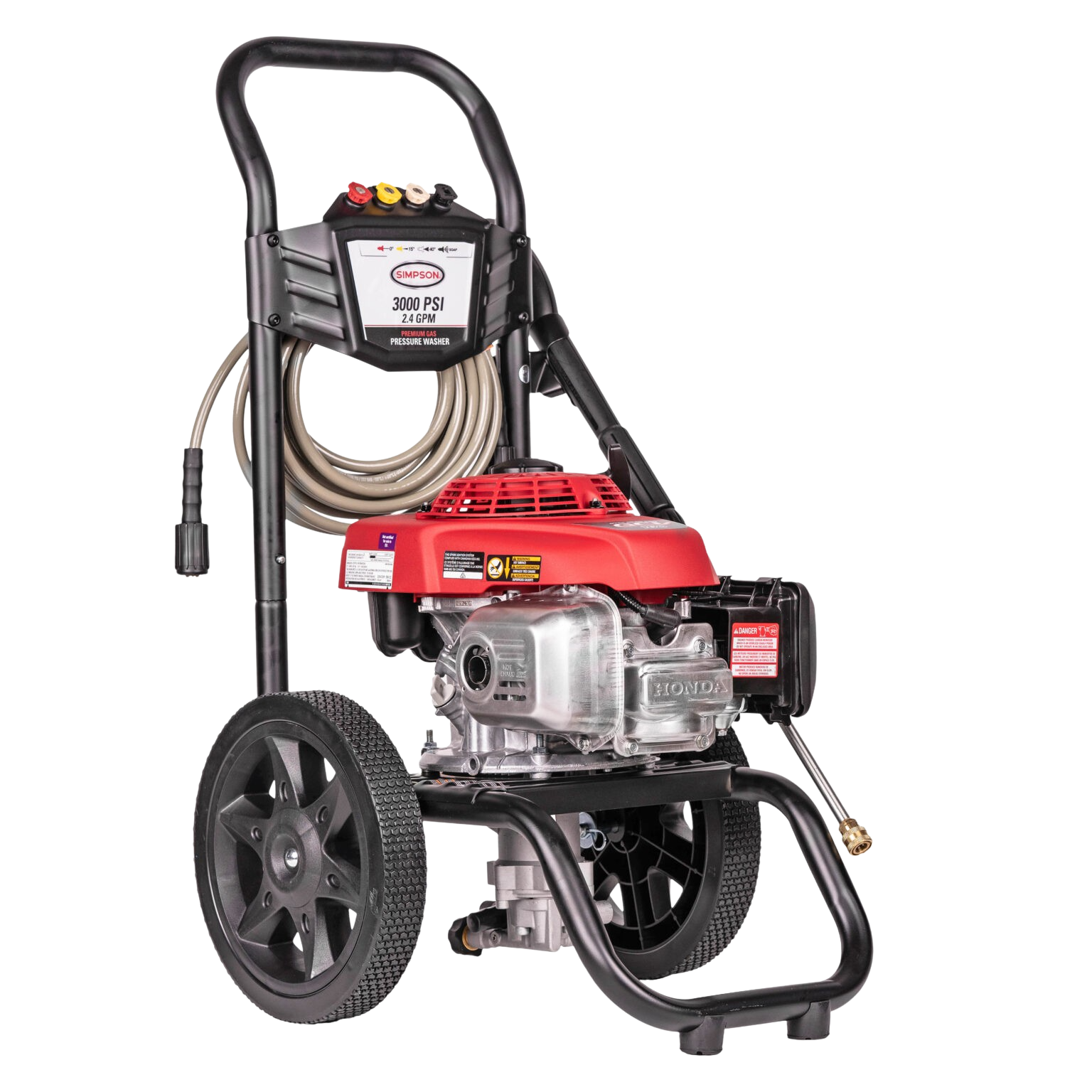 Simpson MegaShot MS60809 3000 PSI 2.4 GPM Honda GCV160 Gas Pressure Washer New