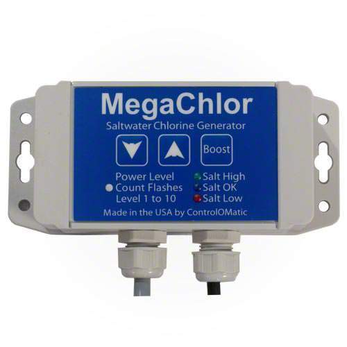ControlOMatic MegaChlor-CD Salt Water Pool and Swim Spa Chlorine Generator with Chlorine Detection New
